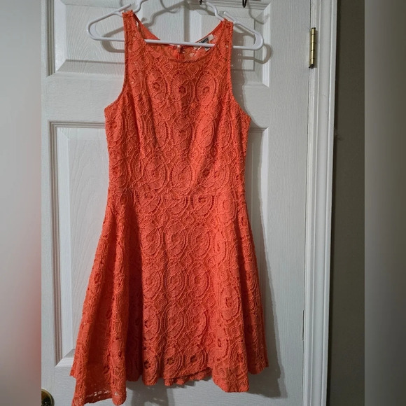 BB Dakota Pink Halter Fit and Flare Mini Dress - Picture 2 of 14